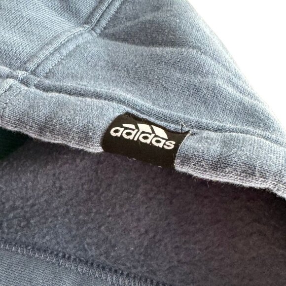 Adidas Emoji Fleece Hoodie - Size Large, Unisex, Blue - Picture 7 of 8